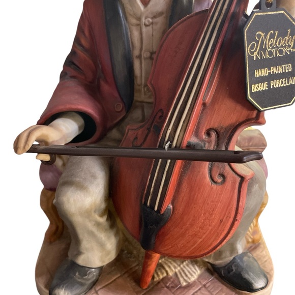 Vintage 70s Melody in Motion The Cellest Animated Porcelain Figure - Picture 4 of 11